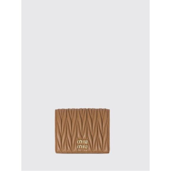 Miu Miu Wallet Woman Camel
